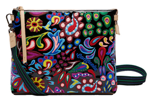 MACK EMBROIDERED DOWNTOWN CROSSBODY - Consuela