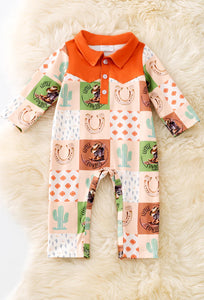 Multi-Print Western Snap Bodysuit