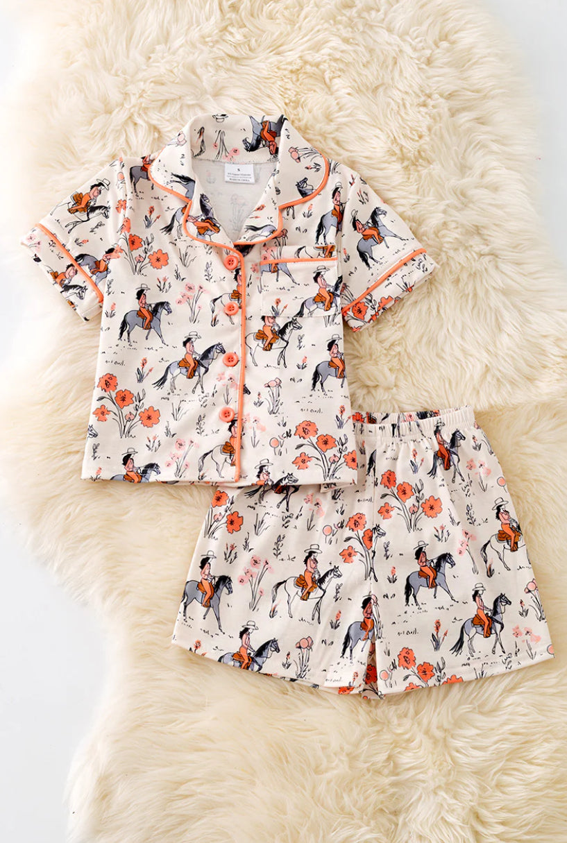 Floral Western PJs