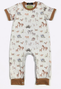 Mini Farm Boy Romper