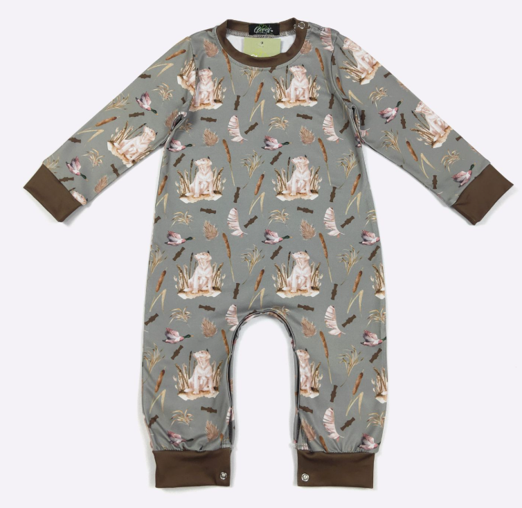Dog Duck Hunt Boy Romper
