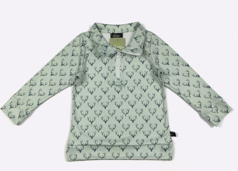 Sage Deer Boy Quarter Zip