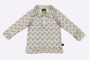 Plaid Deer Boy Quarter Zip