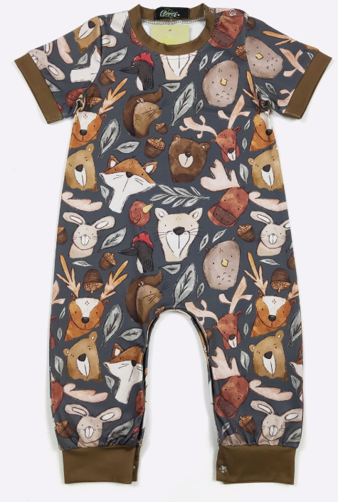 Forest Critters Boy Romper