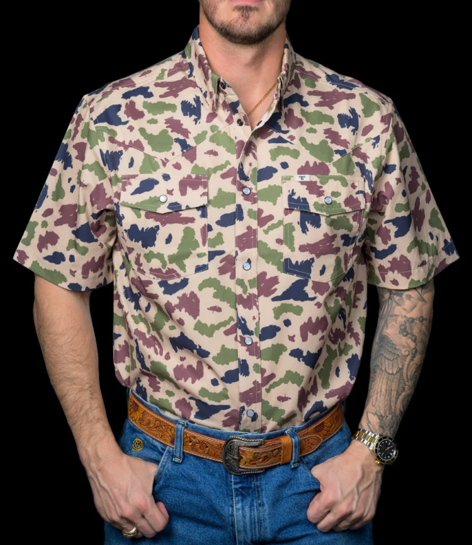 Ferrell Camo Short Sleeve Snap Shirt