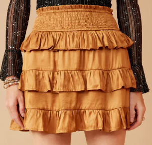 Shimmery Ruffle Tiered Dress