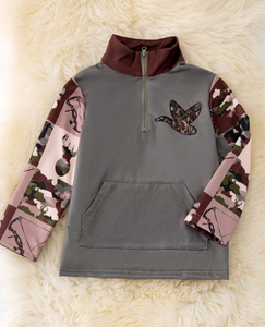 Hunting season printed pullover boys