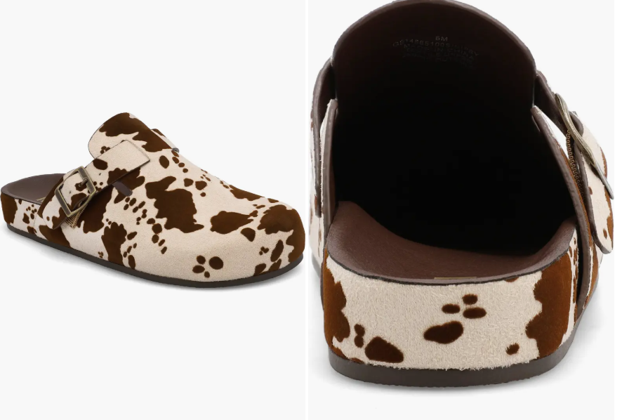 Cow Print Sandels
