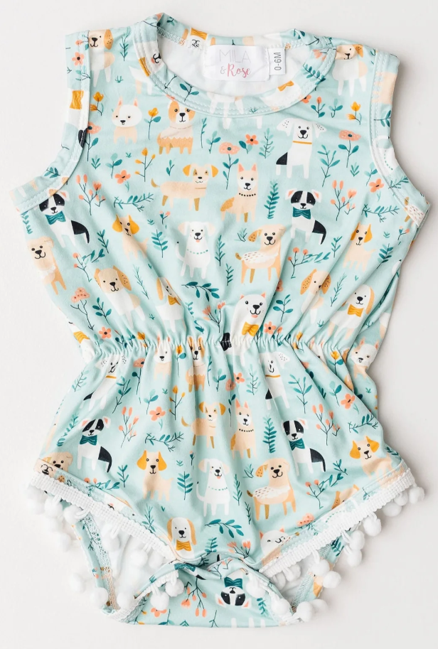 Furry Friends Pom Pom Romper