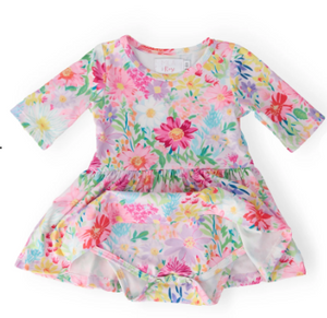 Field of Flowers 3/4 Twirl Bodysuit