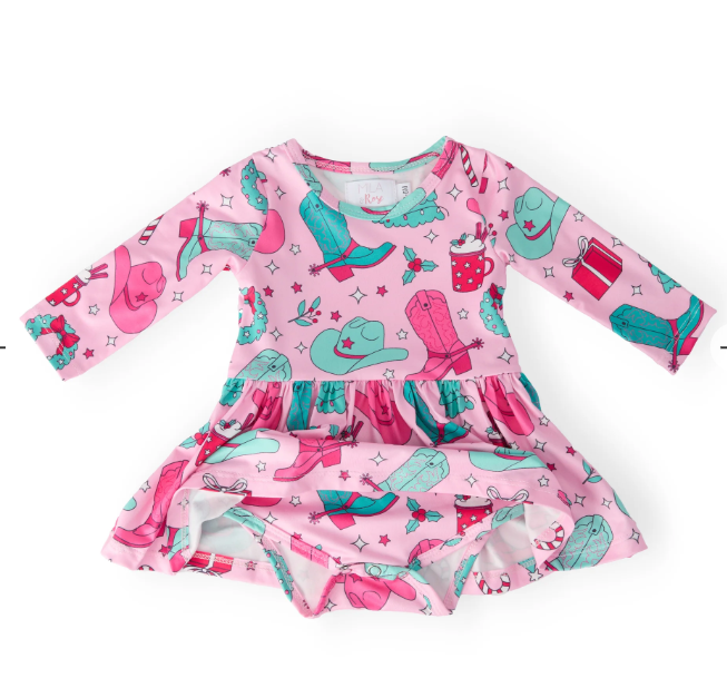 Christmas Cowgirl Twirl Bodysuit