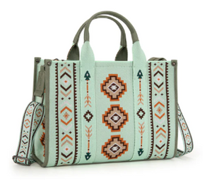 Montana West Aztec Retro Arrows Dual Sided Print Large Tote/Crossbody