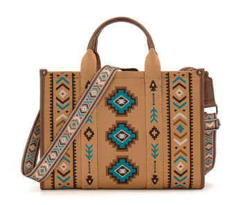 Montana West Aztec Retro Arrows Dual Sided Print Large Tote/Crossbody