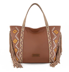 Wrangler Aztec Embroidered Large Tote Bag