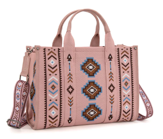 Montana West Aztec Retro Arrows Dual Sided Print Large Tote/Crossbody