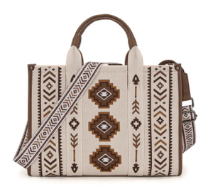 Montana West Aztec Retro Arrows Dual Sided Print Large Tote/Crossbody