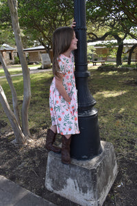 Raspberry Pocket Twirl Dress