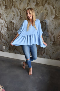Baby Blue Blouse